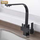 GobekUsa Black Single Hole Kitchen Faucet Mixer Tap for Drinking Water