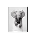Modern tiger cub toilet paper art framed bathroom wall decor by Decorbites