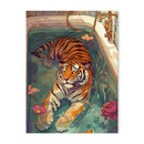GobekUsa Animal Canvas Painting - Bathroom Wall Art