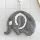 Animal microfiber children's hand towel – bathroom plush decor by Decorbites