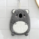Animal microfiber children's hand towel – bathroom plush decor by Decorbites