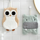 Animal microfiber children's hand towel – bathroom plush decor by Decorbites