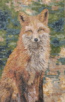 Animal Mosaic Art - Le Renard | Luxury Handcrafted Stone Art