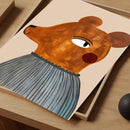 Whimsical pastel animal print rainbow framed posters nursery wall art by Decorbites