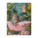 GobekUsa Animal-themed Nordic Canvas Painting for Bathroom Decor