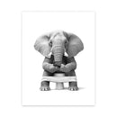 GobekUsa Animals Bathroom Poster Wall Art Home Decor