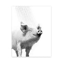 GobekUsa Animals Bathroom Poster Wall Art Home Decor