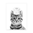 GobekUsa Animals Bathroom Poster Wall Art Home Decor