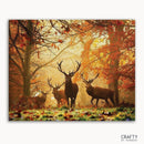 Animals In Autumn Forest