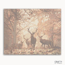 Animals In Autumn Forest