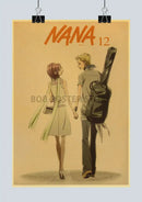 Retro anime nana kraft paper posters bedroom wall decor by Decorbites