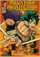 Anime volleyball boy poster prints orange and black bedroom decor
