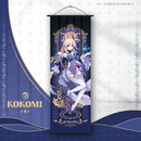 Vibrant genshin impact anime poster set gold ornate bedroom wall art by Decorbites
