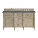 James Martin Lorelai 60" Double Bathroom Vanity, Whitewashed Oak