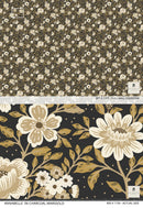 Annabelle Wallpaper in Charcoal Marigold