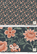 Annabelle Wallpaper in Terracotta Night