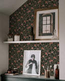 Annabelle Wallpaper in Terracotta Night