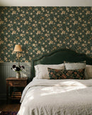 Annabelle Wallpaper in Woodland Green