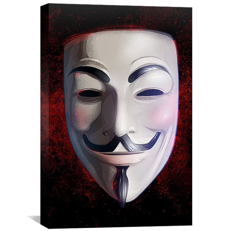 V for Vendetta Mask Canvas