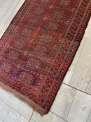 Antique 1880’s Baluch Rug 4x7 Ft