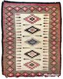 Antique 1880’s Navajo Rug 4’ x 5’