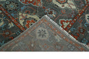 Hand Knotted Wool Oushak Turkish Traditional Area Rug Gray Rust Ivory Antique Look by The Rug Decor