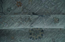Charcoal and Gray Hand Knotted Wool Traditional Oushak Area Rug