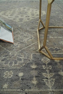 Hand Knotted Wool Area Rug Serapi Design Gray Beige Vintage Distressed Traditional by The Rug Decor