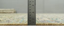 Antique 8x10 Hand Knotted Beige and Blue Persian made of Recycled Silk Area Rug | OP20