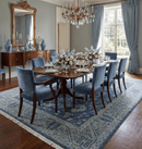 Hand Knotted Wool Area Rug 8x10 Blue Gray - Traditional Persian