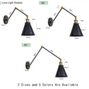GobekUsa Antique Adjustable Wall Lamp Sconce Black Copper