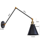 GobekUsa Antique Adjustable Wall Lamp Sconce Black Copper