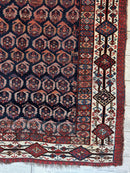 Antique All Over Paisley Kurdish Afshar Rug 4’5” x 8’11”