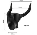 Antique aluminum bull head robe hook for bathroom clothes by Decorbites