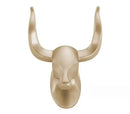 Antique aluminum bull head robe hook for bathroom clothes by Decorbites