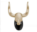 Antique aluminum bull head robe hook for bathroom clothes by Decorbites