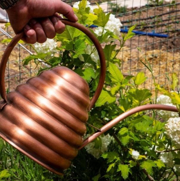 Antique Beehive Copper Watering Can