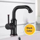 GobekUsa Black Brass Bathroom Faucet Hot Cold Water Mixer Tap WF-18061