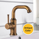 GobekUsa Black Brass Bathroom Faucet Hot Cold Water Mixer Tap WF-18061