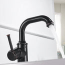 GobekUsa Black Brass Bathroom Faucet Hot Cold Water Mixer Tap WF-18061