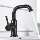 GobekUsa Black Brass Bathroom Faucet Hot Cold Water Mixer Tap WF-18061