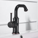 GobekUsa Black Brass Bathroom Faucet Hot Cold Water Mixer Tap WF-18061