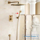 GobekUsa Black Antique Wall-Mounted Bathroom Rain Shower System