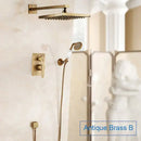 GobekUsa Black Antique Wall-Mounted Bathroom Rain Shower System