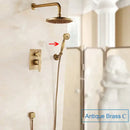 GobekUsa Black Antique Wall-Mounted Bathroom Rain Shower System