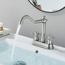 GobekUsa Black Brass Waterfall Basin Faucet - Single Handle Vanity Tap