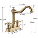 GobekUsa Black Brass Waterfall Basin Faucet - Single Handle Vanity Tap