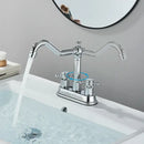 GobekUsa Black Brass Waterfall Basin Faucet - Single Handle Vanity Tap