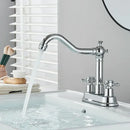 GobekUsa Black Brass Waterfall Basin Faucet - Single Handle Vanity Tap