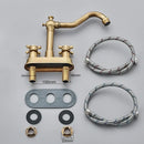 GobekUsa Black Brass Waterfall Basin Faucet - Single Handle Vanity Tap